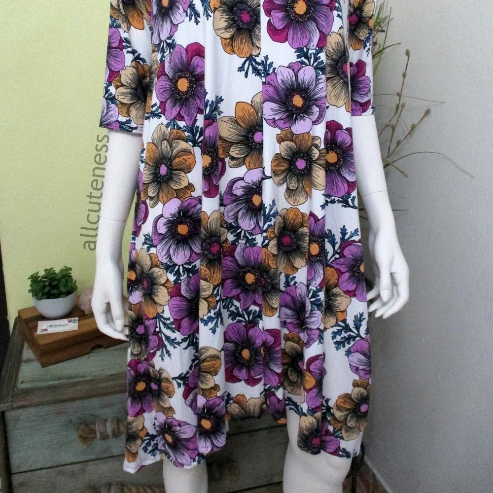 Plus Size Floral Dress Size 2XL Casual Loungewear